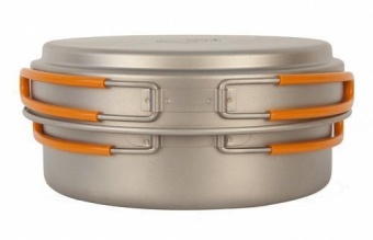 Фото Кастрюля титановая NZ ts-016 0.95+0.6L в магазине Турист