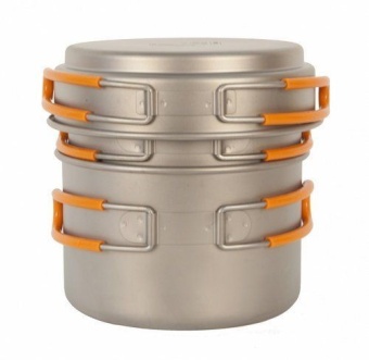 Фото Набор посуды из титана NZ ts-014 1200+800+400ml в магазине Турист